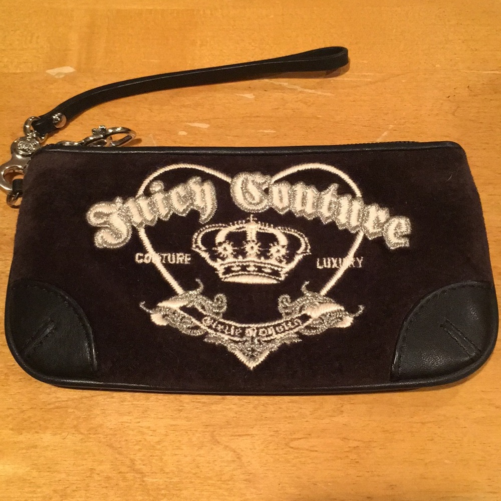 Juicy Couture Black Wristlet
